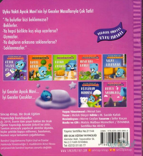 Ayıcık Mavi Ile Iyi Geceler Masalları Seti (7 Kitap) – Bild 6