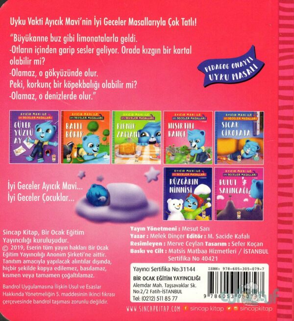 Ayıcık Mavi Ile Iyi Geceler Masalları Seti (7 Kitap) – Bild 10