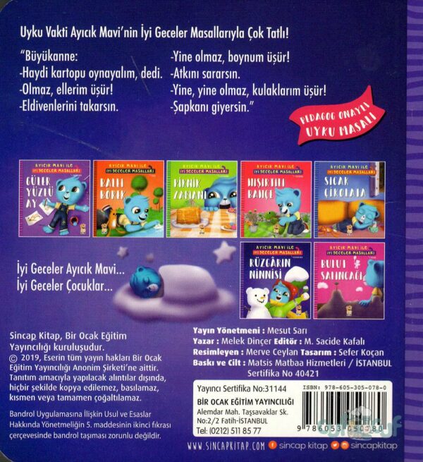 Ayıcık Mavi Ile Iyi Geceler Masalları Seti (7 Kitap) – Bild 14