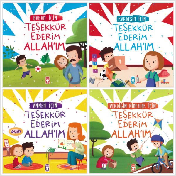 Teşekkür Ederim Allah'ım Set - 4 Kitap