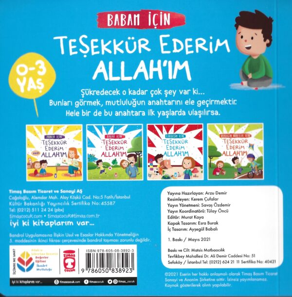 Teşekkür Ederim Allah'ım Set - 4 Kitap – Bild 3