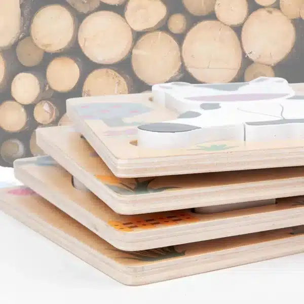 Tier-Themen 3D-Holzpuzzle für Kinder – Bild 4