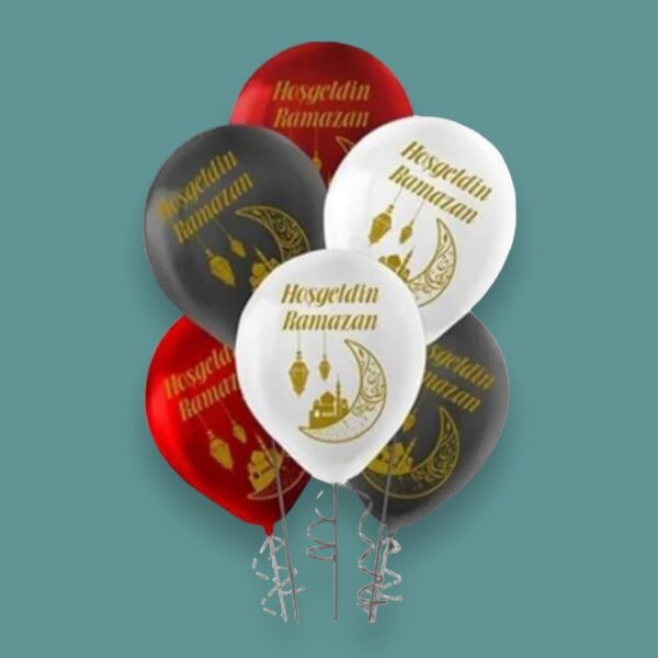 Vielfarbige Ramadan Ballons (12 stück)