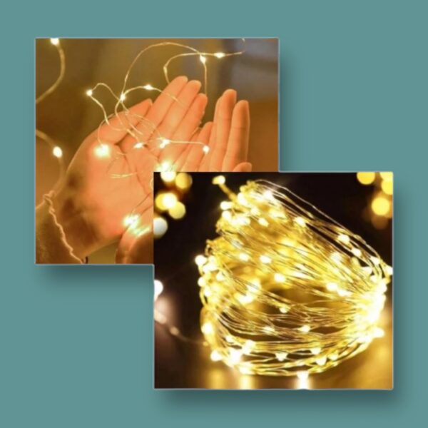 Zauberhafte Ramadan LED-Lichterkette – Warmweißer Sternenglanz (5 Meter)