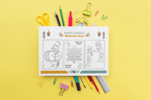 Ramadan Ausmalposter für kreative Ramadan-Tage - Ramazan Mübarek olsun etkinliği