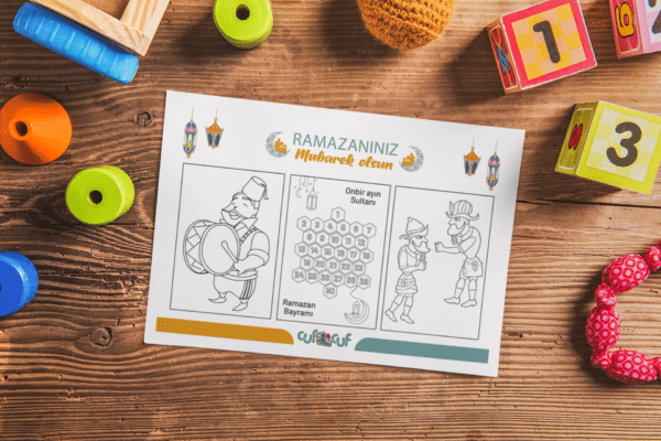 Ramadan Ausmalposter für kreative Ramadan-Tage - Ramazan Mübarek olsun etkinliği – Bild 2