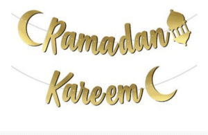 Ramadan Kareem Girlande – Feierliche Ramadan-Dekoration in Gold