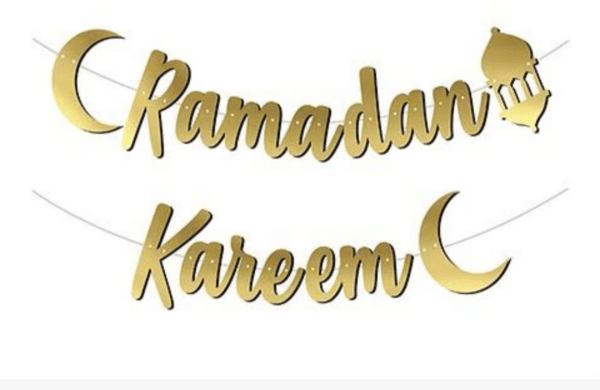 Ramadan Kareem Girlande – Feierliche Ramadan-Dekoration in Gold